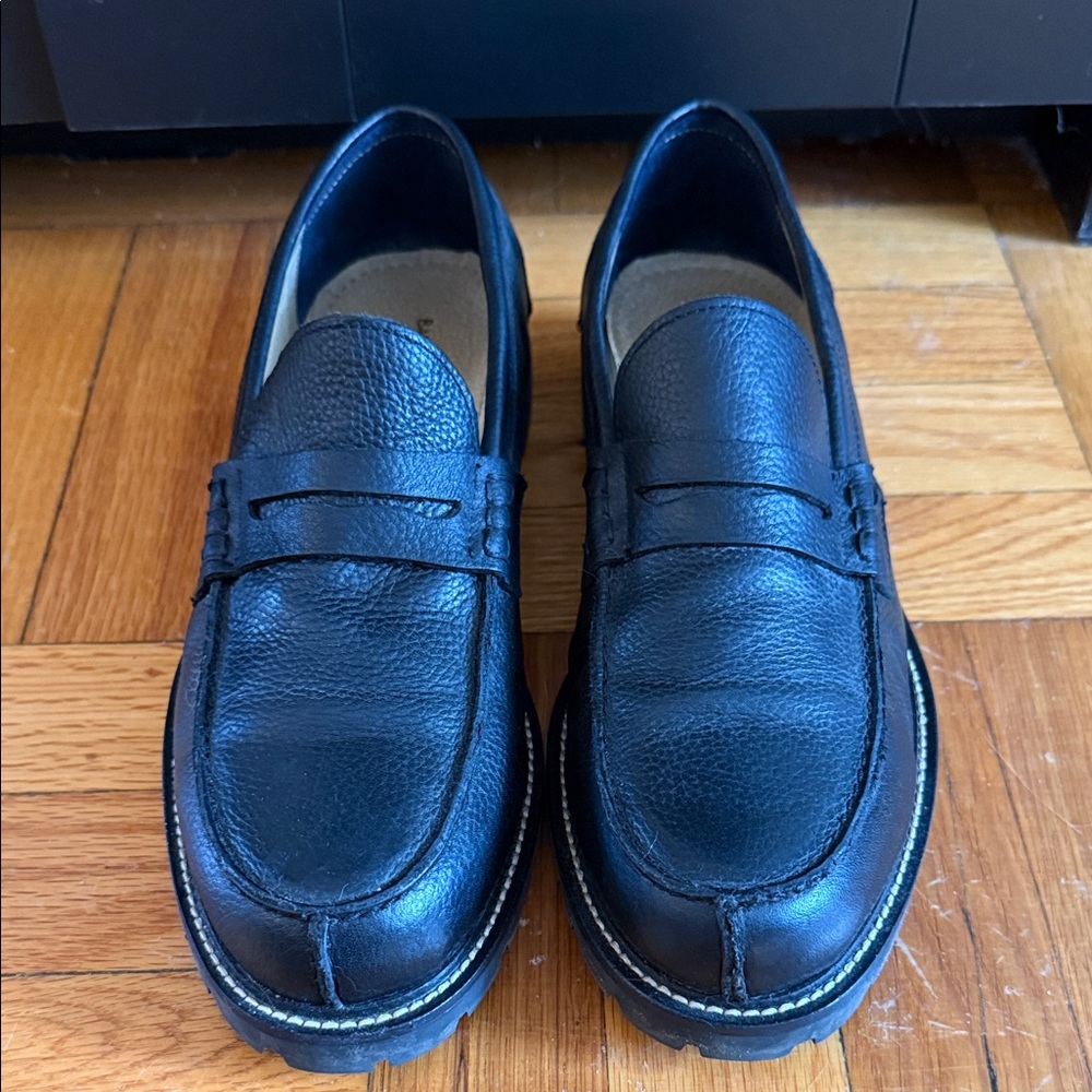 Banana Republic Black Leather Men's Slip-Ons